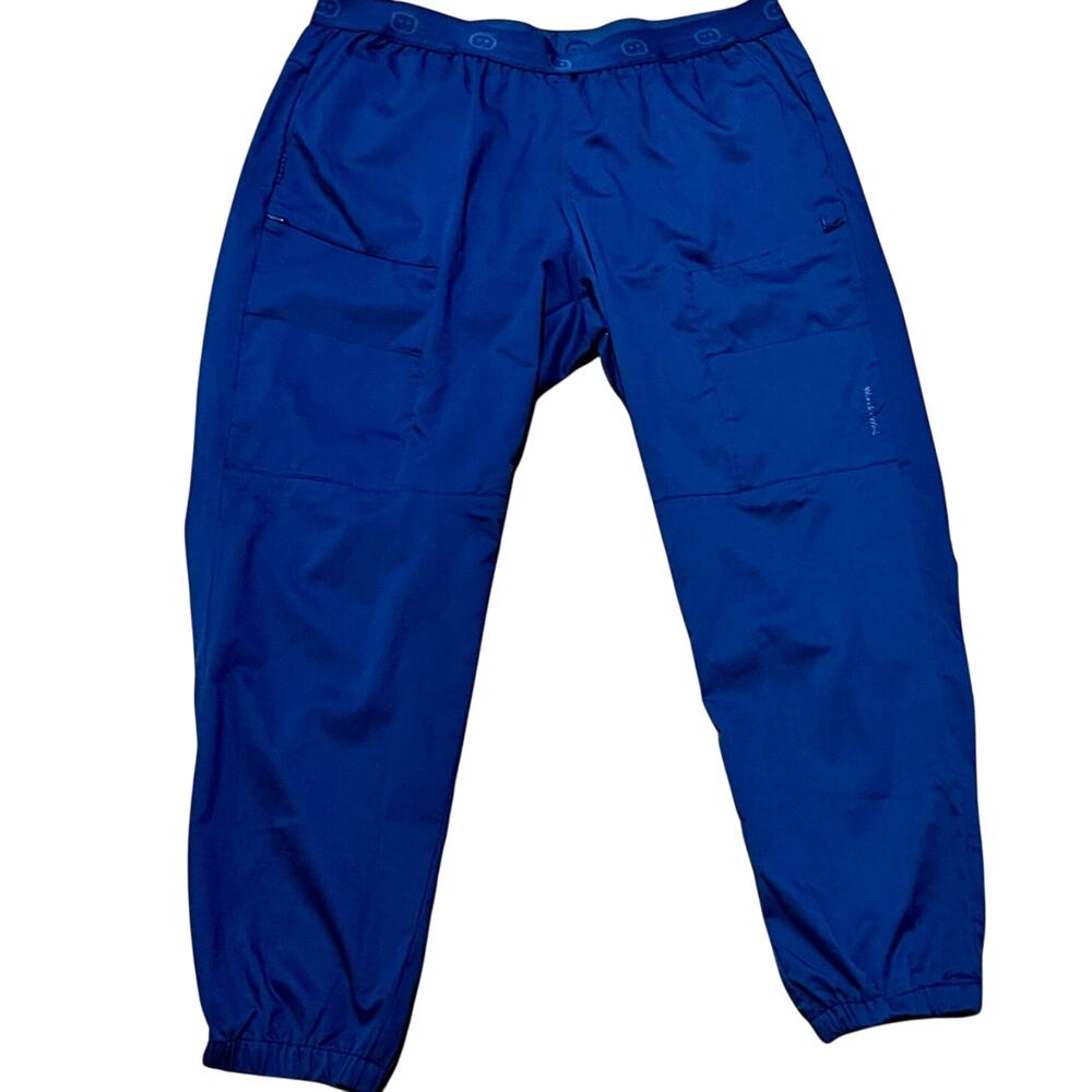 Wink Pro Scrubs Women's Slim Cargo Jogger Pant #5719 Navy Blue Size XL